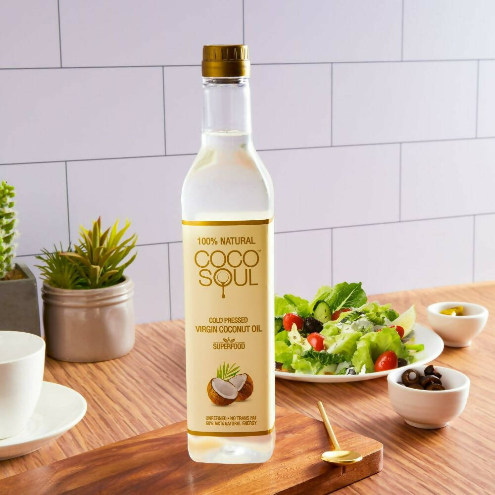 Coco Soul Cold Pressed Natural Virgin Coconut Oil | Grocsy