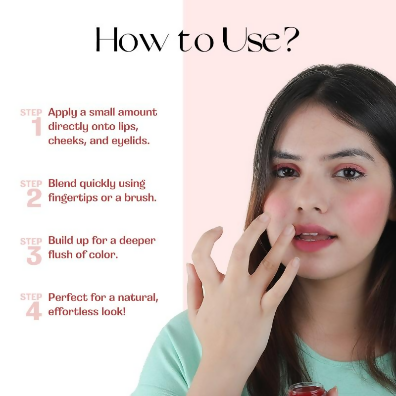 Nourish Mantra Lip Cheek & Eye Tint for Long-lasting Color with Rich Pigment | Grocsy