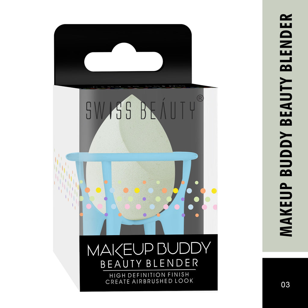 Swiss Beauty Makeup Buddy Beauty Blender - Green | Grocsy