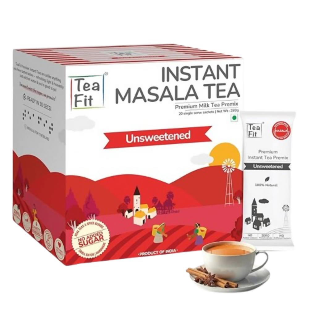 TeaFit Premium NO SUGAR Instant Masala Tea Premix | Grocsy