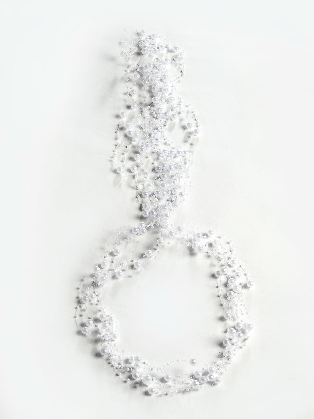 Panash Women White Pearls Embellished Tiara | Grocsy