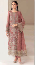 Anaita Brown Faux Georgette Suit With Embroidery Sequence & Khatli Work | Grocsy