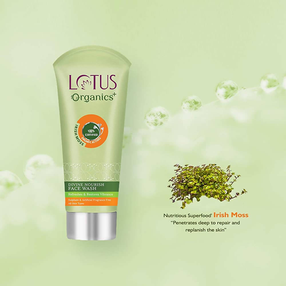 Lotus Organics+ Divine Nourish Face Wash | Grocsy