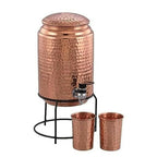 Not Available Copper Water Dispenser with 2 Glass and Stand | Grocsy