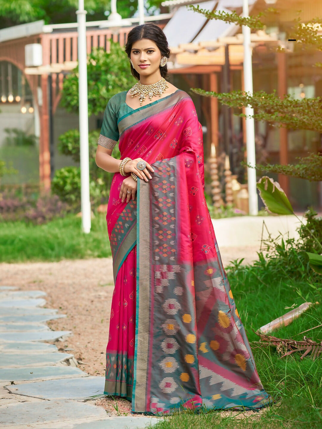 Shree Shyam Fashion Red Soft Silk Saree | Grocsy