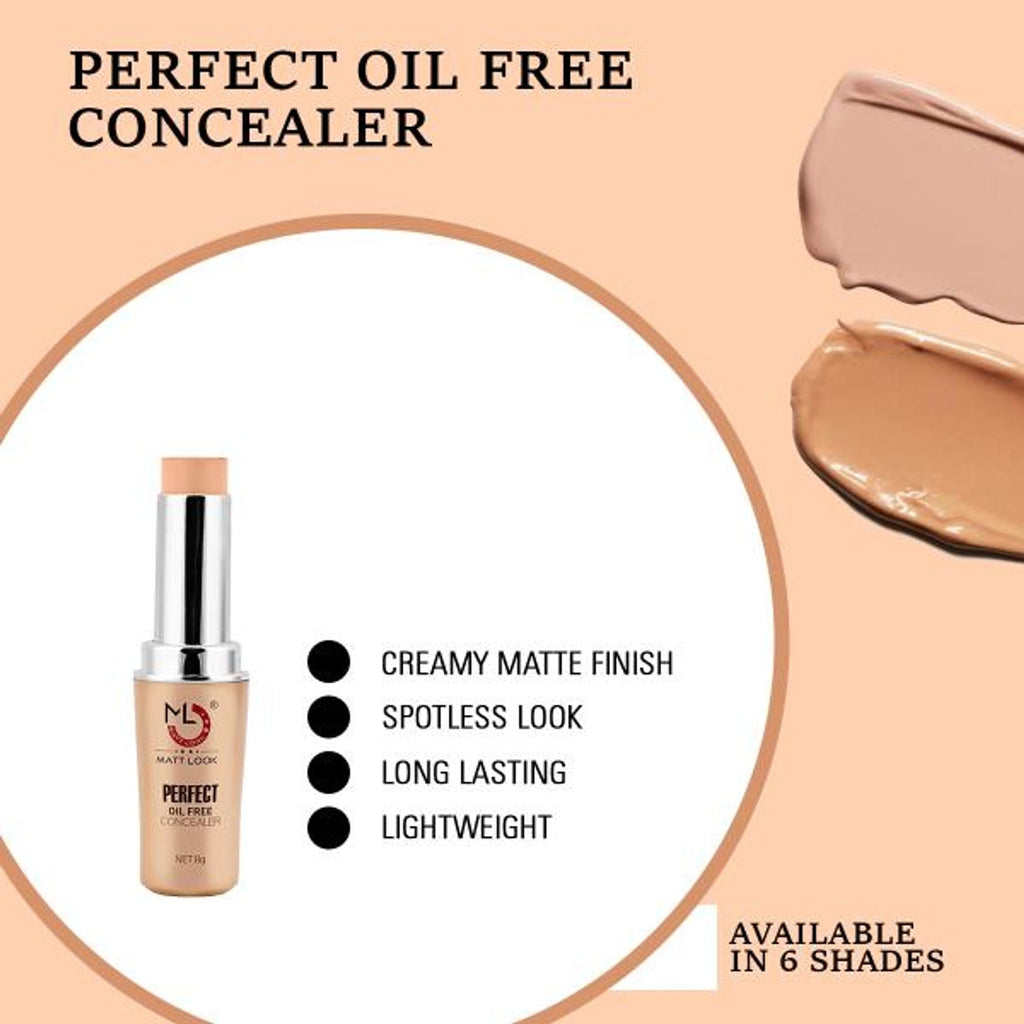 Matt Look Perfect Oil Free Concealer - Light Sweep | Grocsy