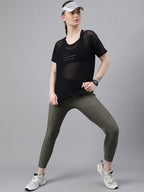 MKH Dri-FIT Typography Printed Drop Shoulder Sleeves T-Shirt | Grocsy