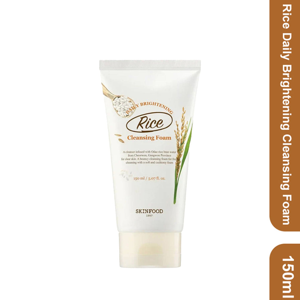 Skinfood Rice Daily Brightening Cleansing Foam | Grocsy
