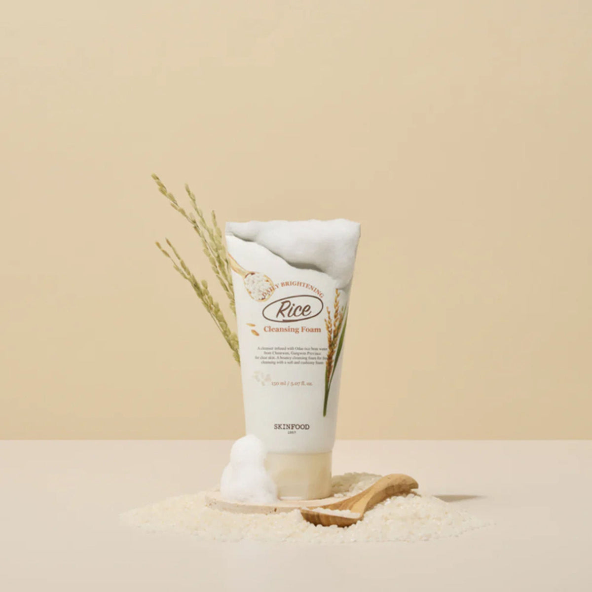 Skinfood Rice Daily Brightening Cleansing Foam | Grocsy