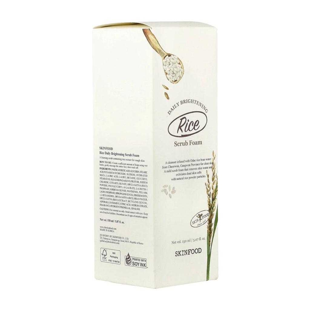 Skinfood Rice Daily Brightening Cleansing Foam | Grocsy