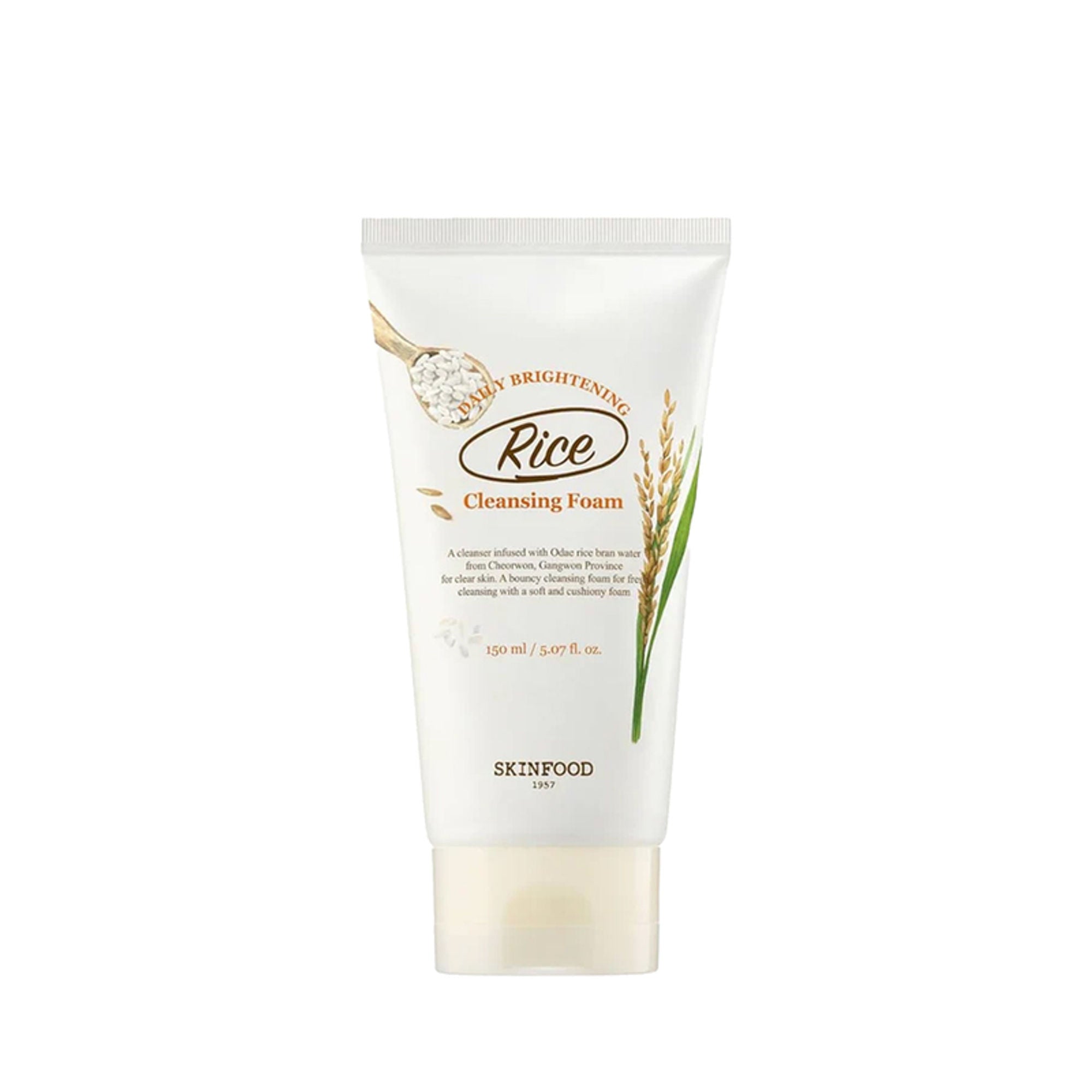 Skinfood Rice Daily Brightening Cleansing Foam | Grocsy