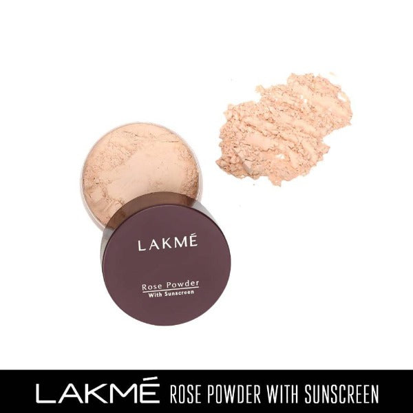 Lakme Rose Face Powder With Sunscreen - Soft Pink | Grocsy