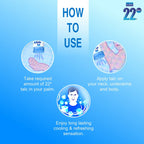 VI-JOHN 22 Degree Cooling Talc Beat the Heat Neem,Sandal and Mint | Grocsy