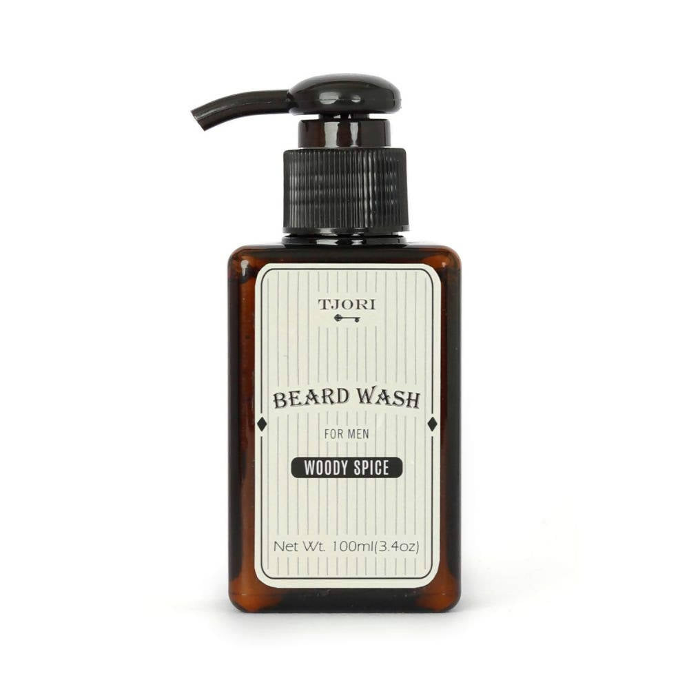 Tjori Woody Spice Beard Wash For Men | Grocsy