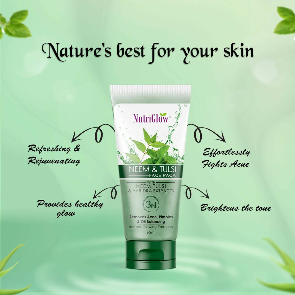 NutriGlow Neem & Tulsi Face Pack | Grocsy
