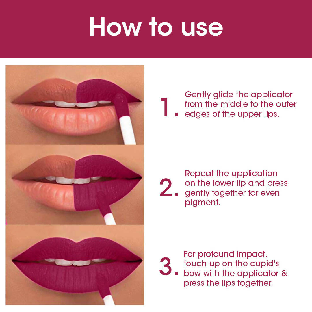 TAC - The Ayurveda Co. Liquid Matte Cosmic Pink Lipstick | Grocsy