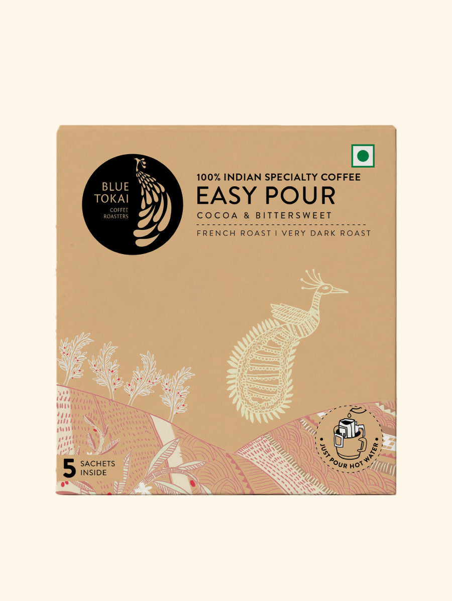 Blue Tokai French Roast Very Dark Roast Easy Pour Sachets | Grocsy
