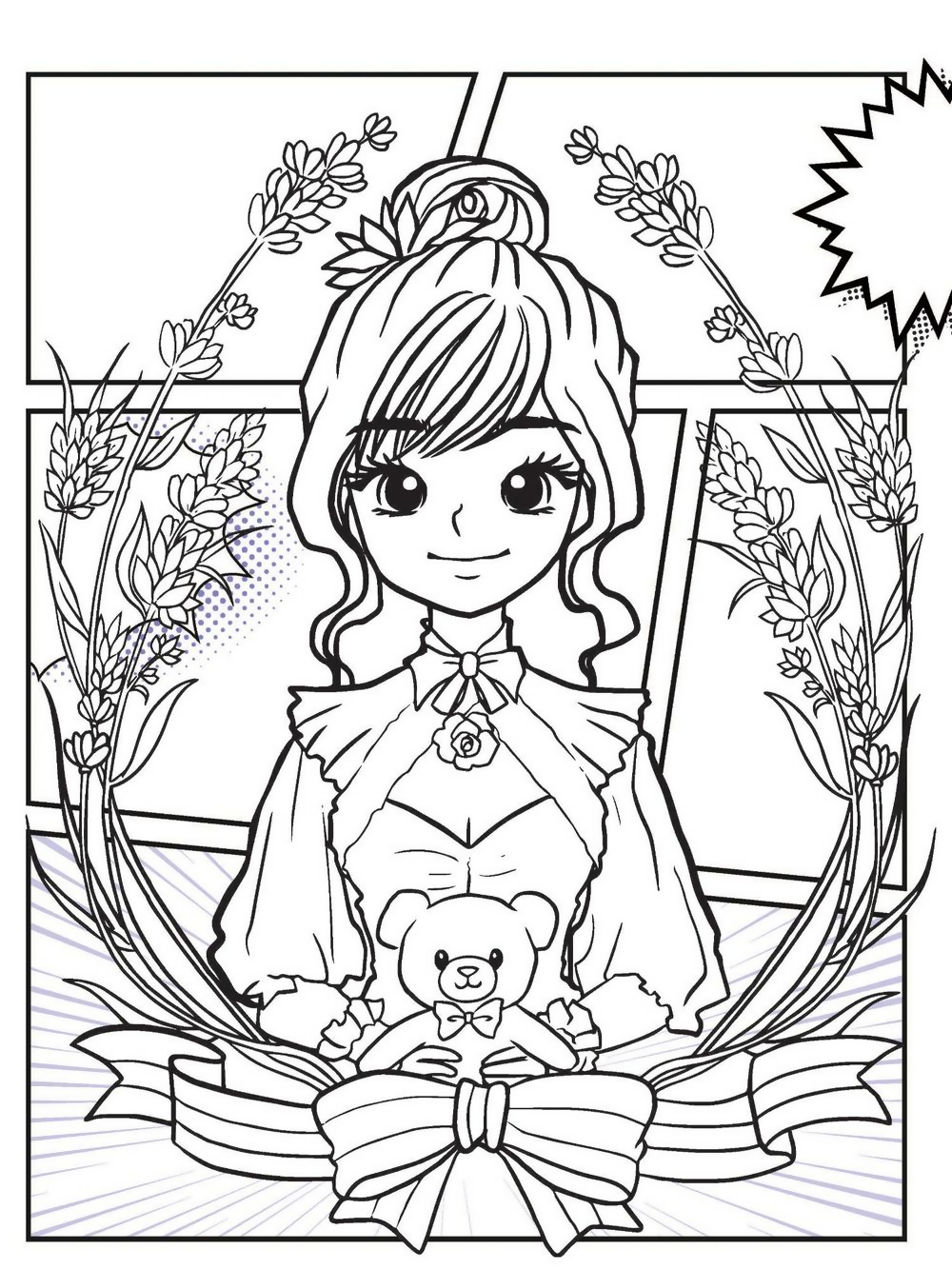 Dreamland Publications Colour Your Own Manga Book 3 With Free Manga Colouring Poster For Kids | Grocsy