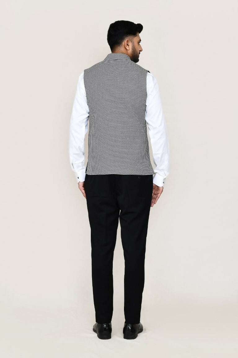 Joban Fashion White Colored Art Silk Fabric Kurta, Jacket With Straight Fit Pant | Grocsy