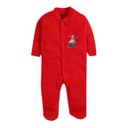 Daddy - G Rompers/Sleepsuits/Jumpsuit /Night Suits for New Born Babies - Red | Grocsy