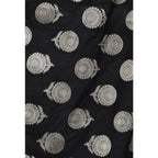 A R Silk Women's Zari Embroidery Vanarsi Silk Black Chunni | Grocsy