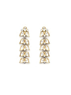 Long Kundan Earrings (silver) - Ruby Raang | Grocsy