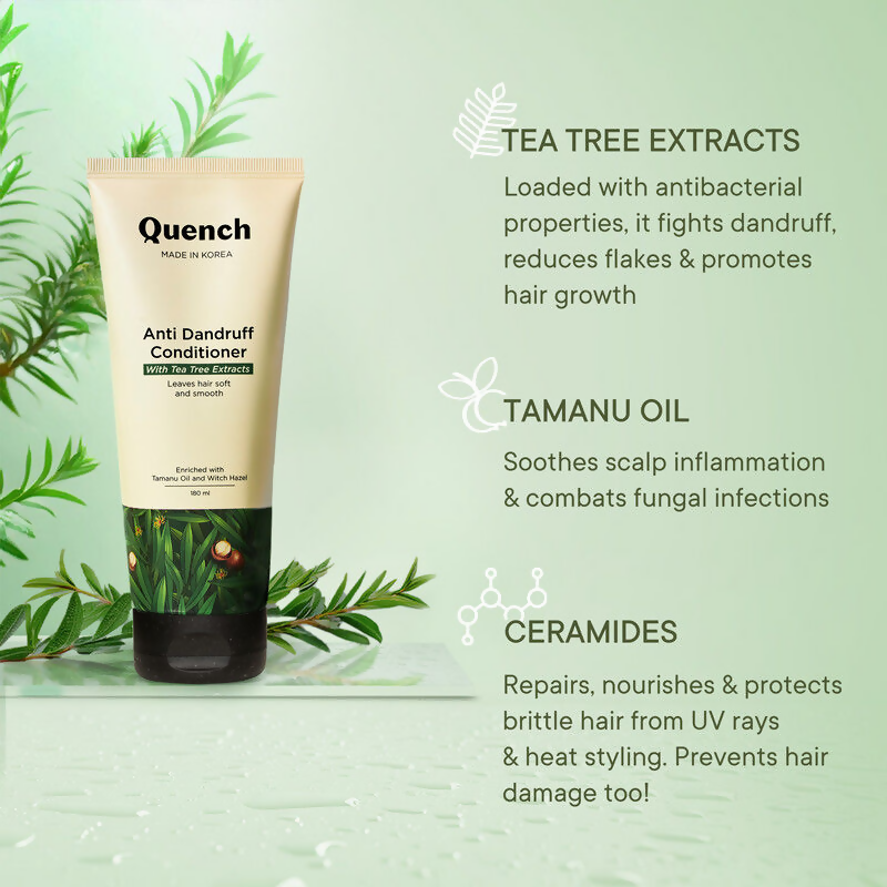Quench Anti Dandruff Conditioner with Tea Tree Extracts | Grocsy