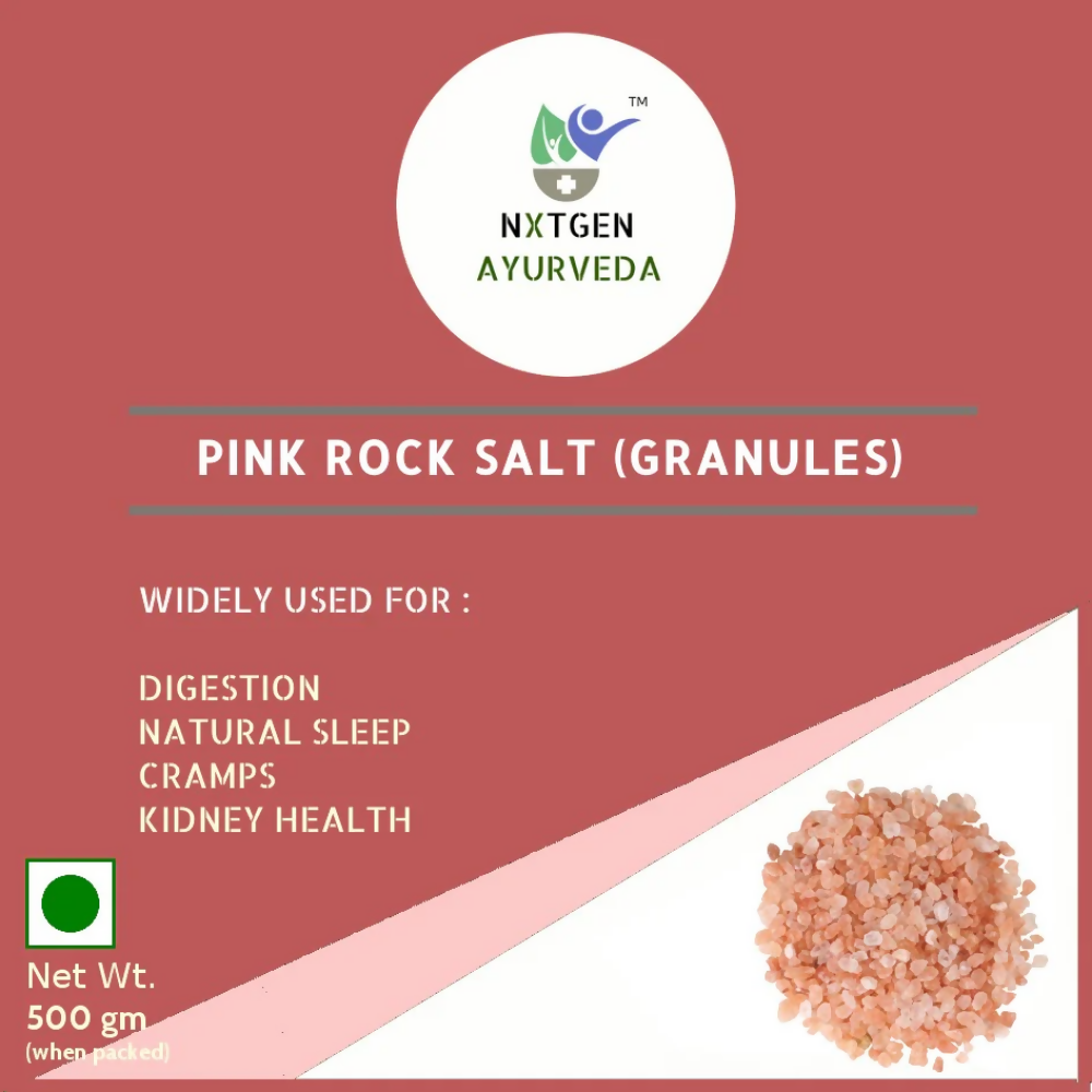 Nxtgen Ayurveda Pink Rock Salt Granules | Grocsy