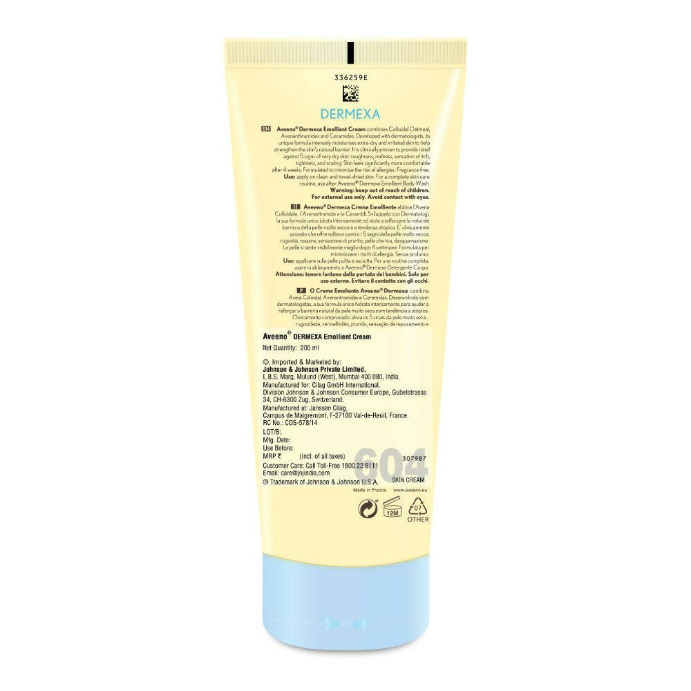 Aveeno Dermexa Daily Emollient Cream | Grocsy