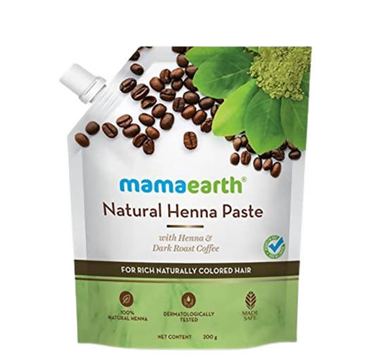 Mamaearth Natural Henna Paste For Rich Naturally Colored Hair | Grocsy