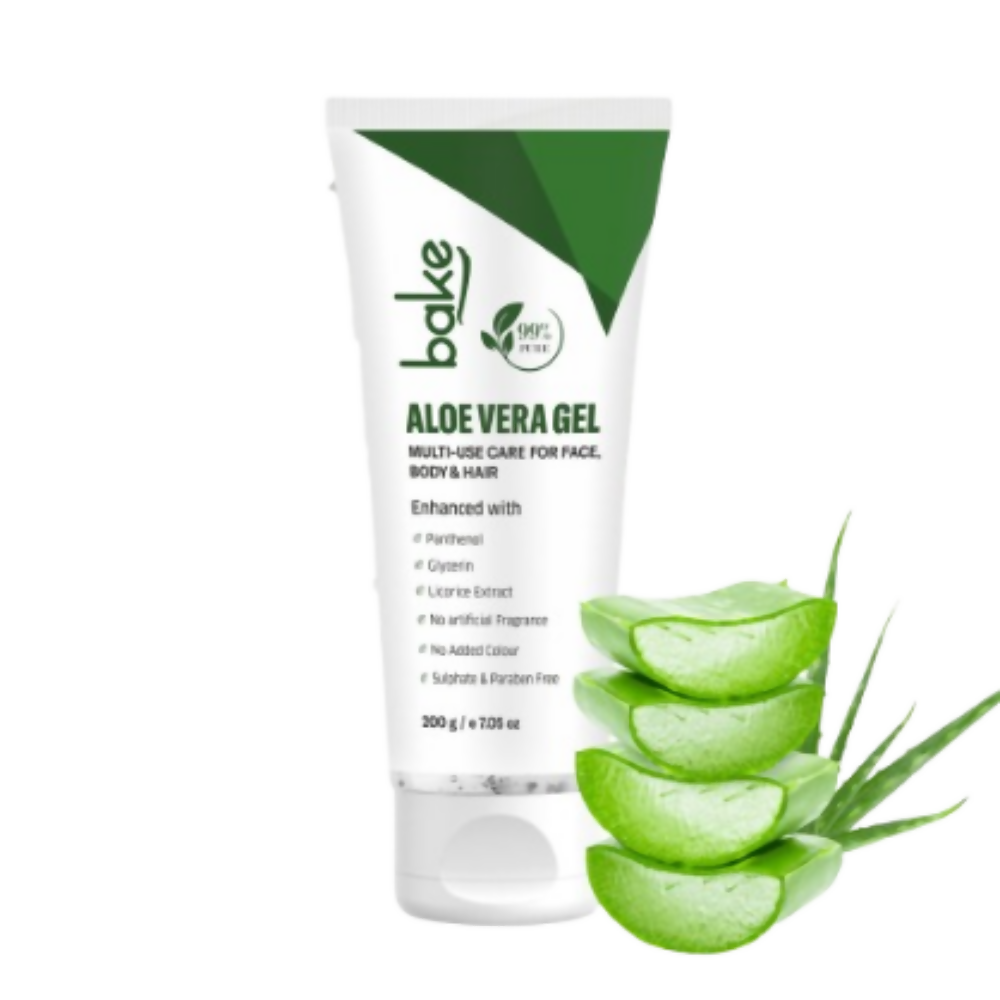 Bake 99% Pure Multi-Use Aloe Vera Gel for Face, Body & Hair | Grocsy
