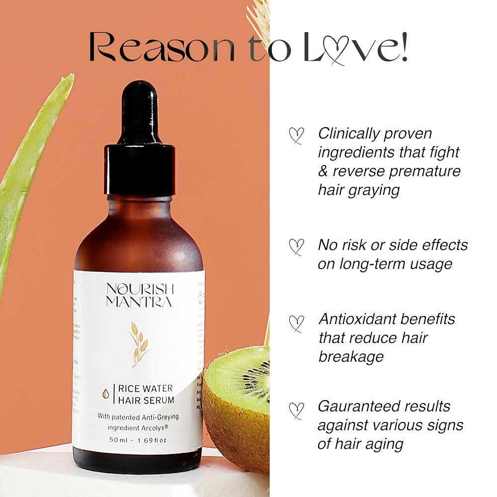 Nourish Mantra Anti-Greying Rice Water Serum | Grocsy