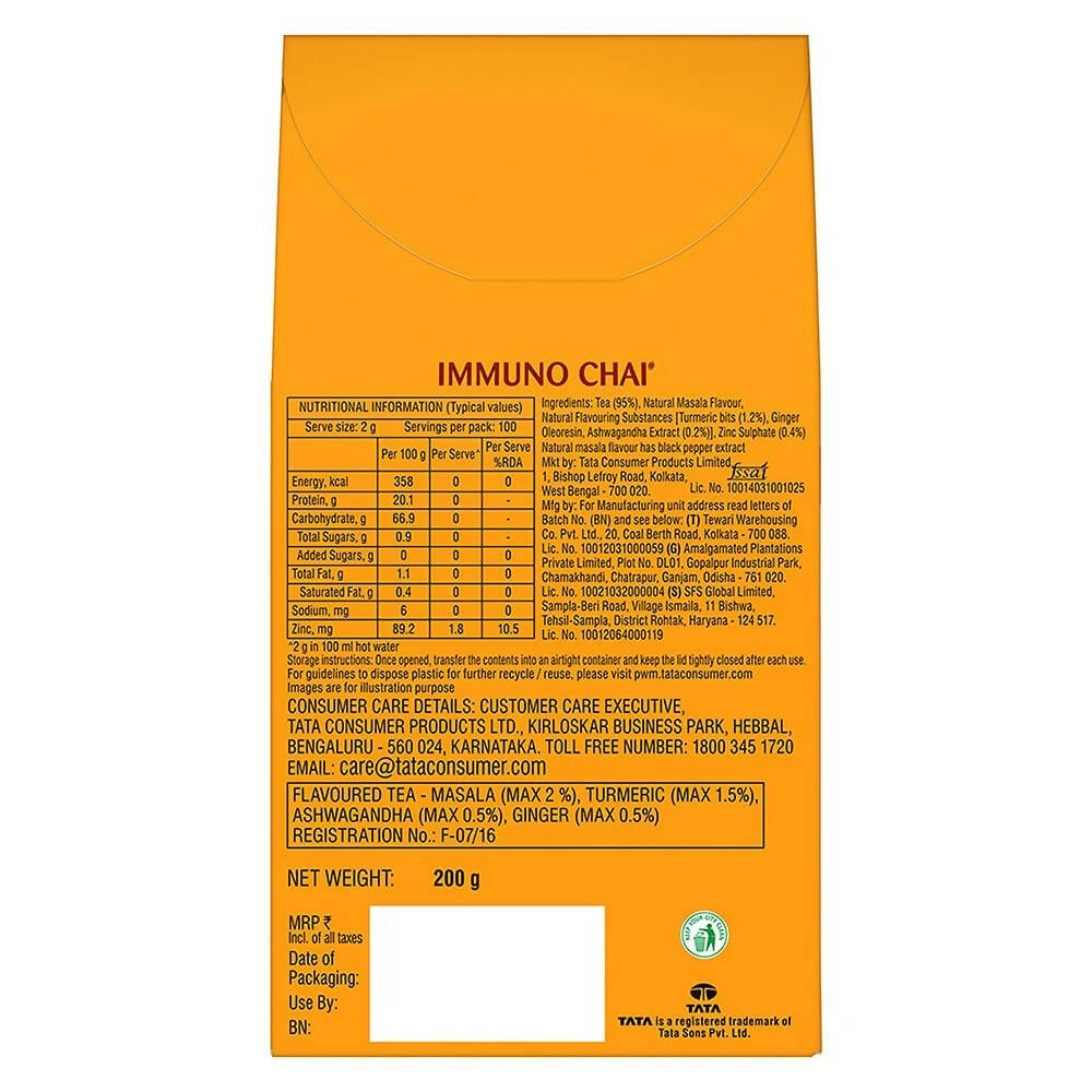 Tetley Immuno Chai Loose Leaf Flavoured Black Tea | Grocsy