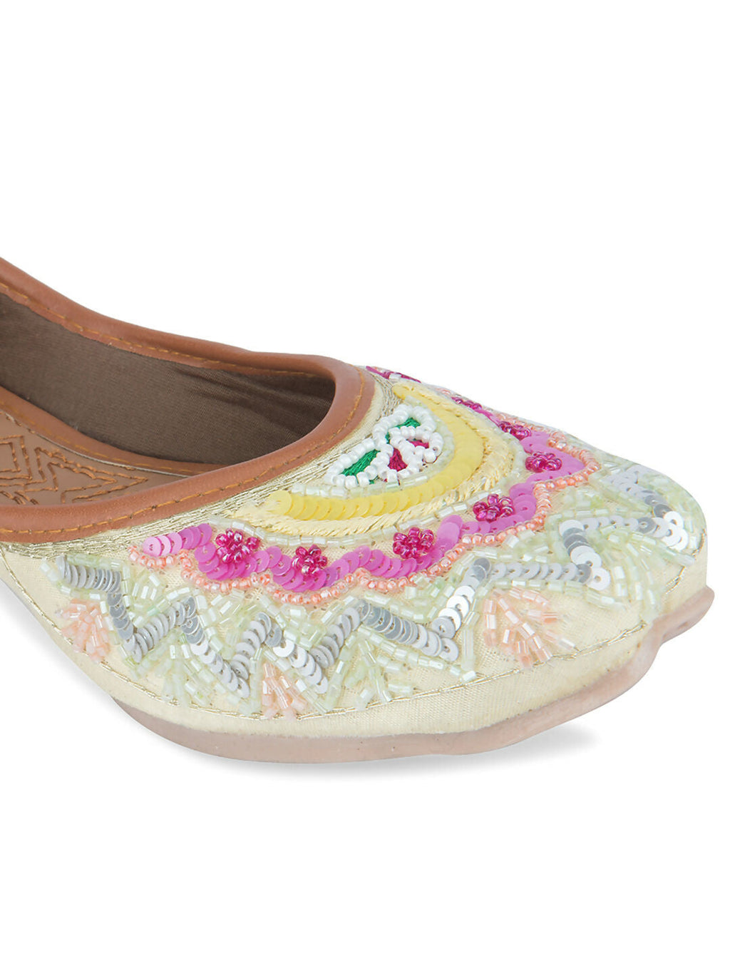 Desi Colour Women Indian Ethnic Footwear-Heavy Emb -6 | Grocsy
