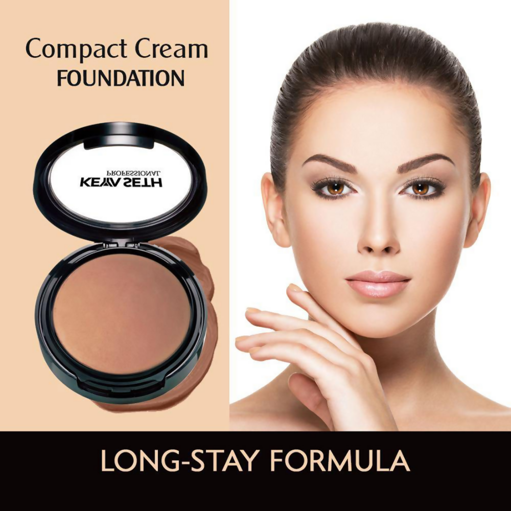 Keya Seth Aromatherapy Professional Compact Cream Foundation - Shade 4 | Grocsy