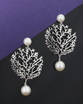Gold & Silver Polished Fancy Drop Earring For Women - Wahe Jewels - Swadesiicart