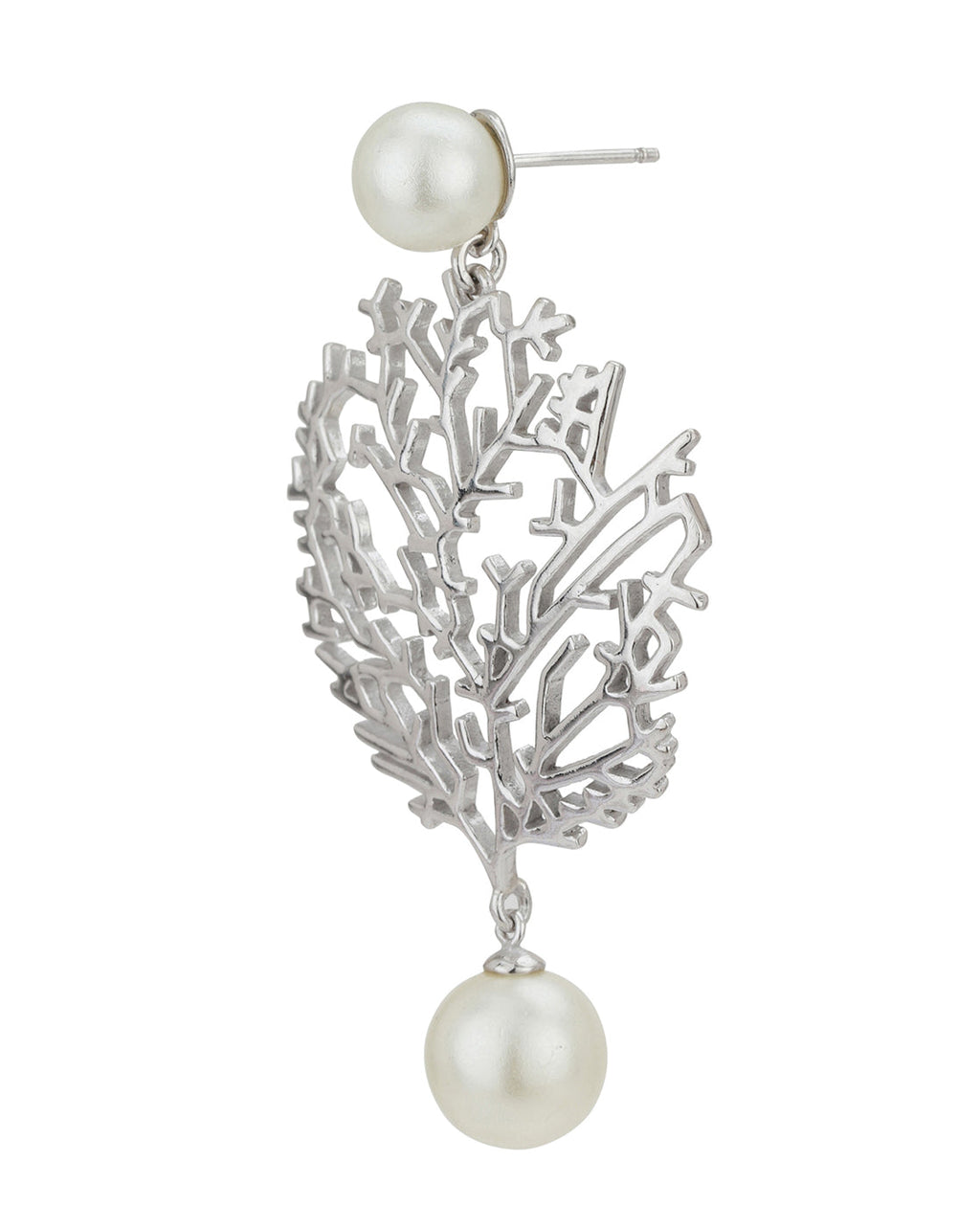 Gold & Silver Polished Fancy Drop Earring For Women - Wahe Jewels - Swadesiicart