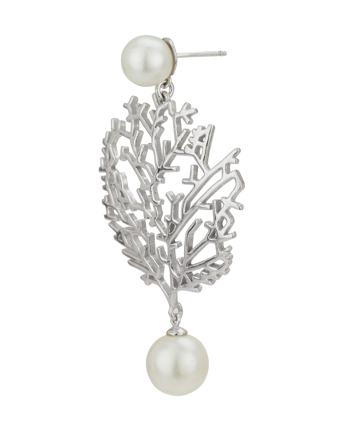 Gold & Silver Polished Fancy Drop Earring For Women - Wahe Jewels - Swadesiicart