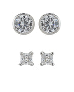 Rose Gold-Polished Cz Contemporary Stud Earring For Women - Wahe Jewels - Swadesiicart