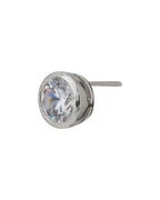 Rose Gold-Polished Cz Contemporary Stud Earring For Women - Wahe Jewels - Swadesiicart