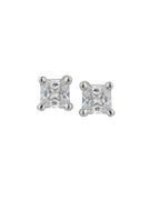 Rose Gold-Polished Cz Contemporary Stud Earring For Women - Wahe Jewels - Swadesiicart