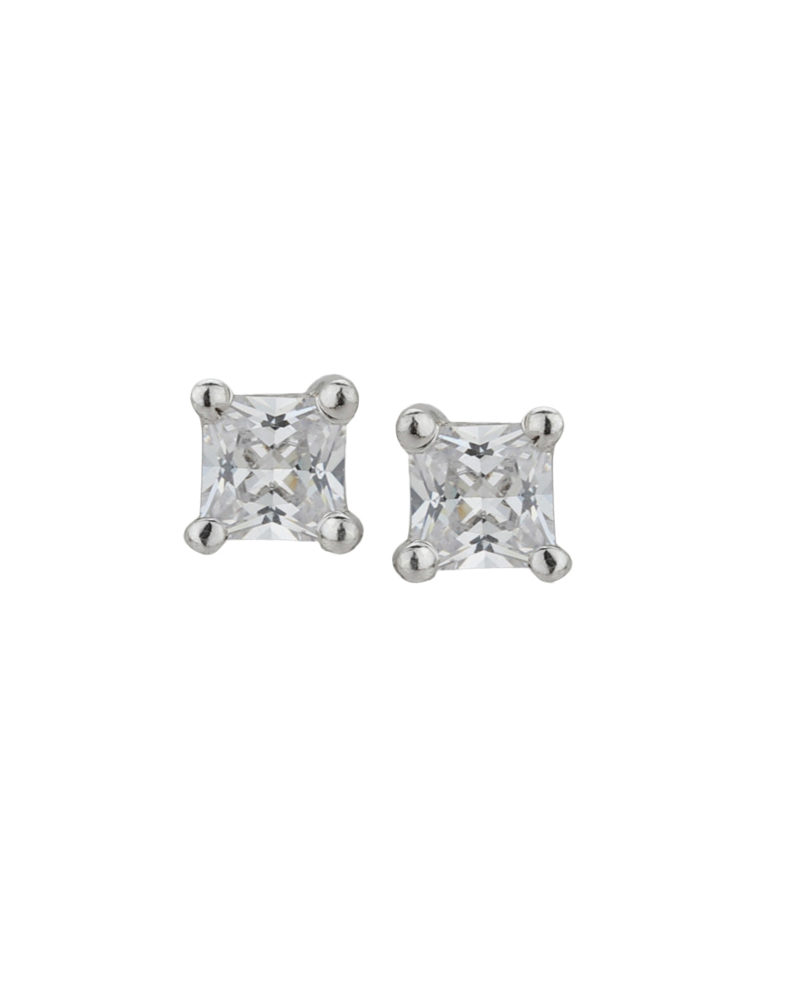 Rose Gold-Polished Cz Contemporary Stud Earring For Women - Wahe Jewels - Swadesiicart