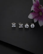 Gold-Polished Cz Square Drop Earring For Women - Wahe Jewels - Swadesiicart