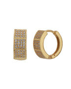Gold-Polished Drop Earring With Dangling Cz Stone For Women - Wahe Jewels - Swadesiicart