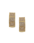 Gold-Polished Drop Earring With Dangling Cz Stone For Women - Wahe Jewels - Swadesiicart