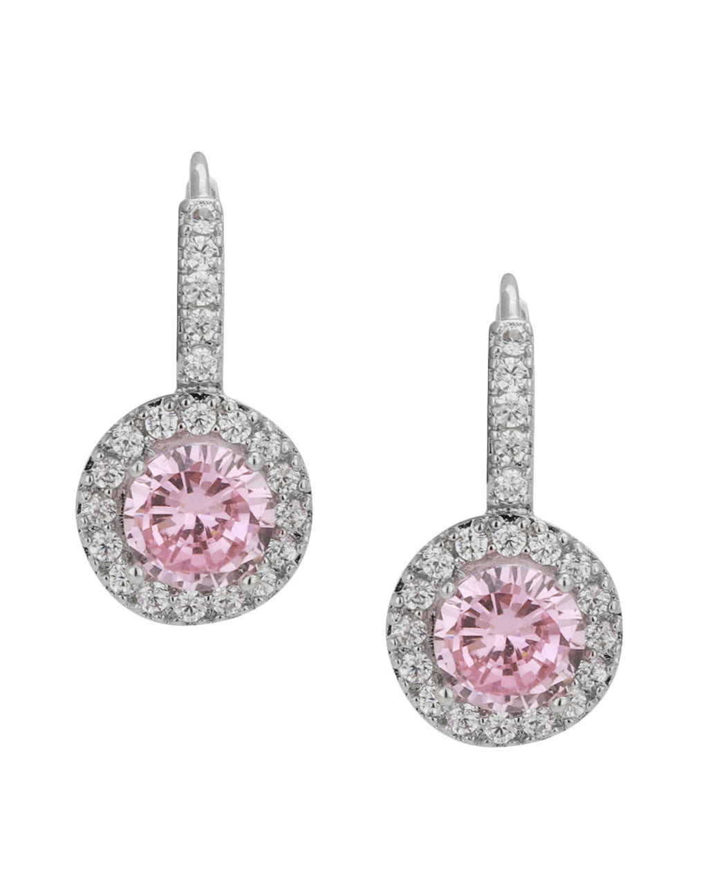 Premium Cz With Rhodium Plated Contemporary Stud Earring - Wahe Jewels - Swadesiicart