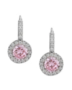 Premium Cz With Rhodium Plated Contemporary Stud Earring - Wahe Jewels - Swadesiicart
