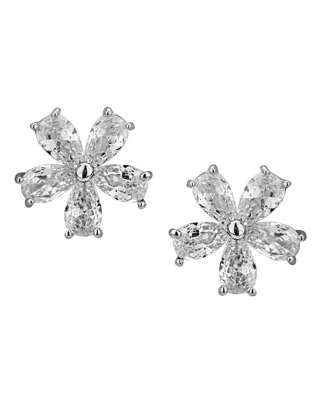 Set Of 3 Gold-Polished Cz Stud Earring For Women - Wahe Jewels - Swadesiicart