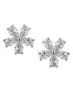 Set Of 3 Gold-Polished Cz Stud Earring For Women - Wahe Jewels - Swadesiicart