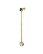 Gold-Polished With Pearl Stylish Drop Earring For Women - Wahe Jewels - Swadesiicart